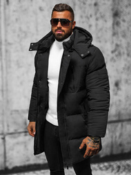 Vīriešu ziemas jaka melna OZONEE JS/5M3118/392