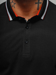 Vīriešu polo krekls melns OZONEE O/DA729