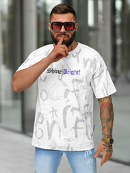 Vīriešu t-krekls balts OZONEE O/YN2/621