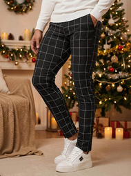 Vīriešu chino bikses melnas OZONEE DJ/5505Z