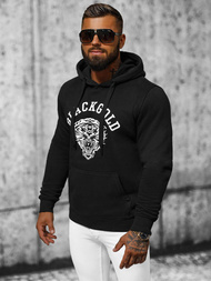 Vīriešu džemperis ar kapuci melna OZONEE NB/MF2007