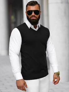 Vīriešu svīteris melns OZONEE NB/MM6005/4Z