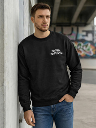 Vīriešu džemperis melns OZONEE JS/65B3918/3Z