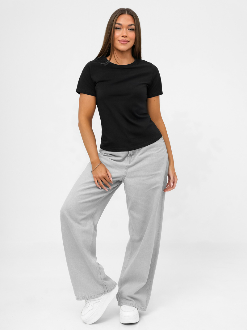 Sieviešu T-krekls Melns OZONEE JS/96T678/3