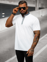 Vīriešu polo krekls balts OZONEE O/DA803