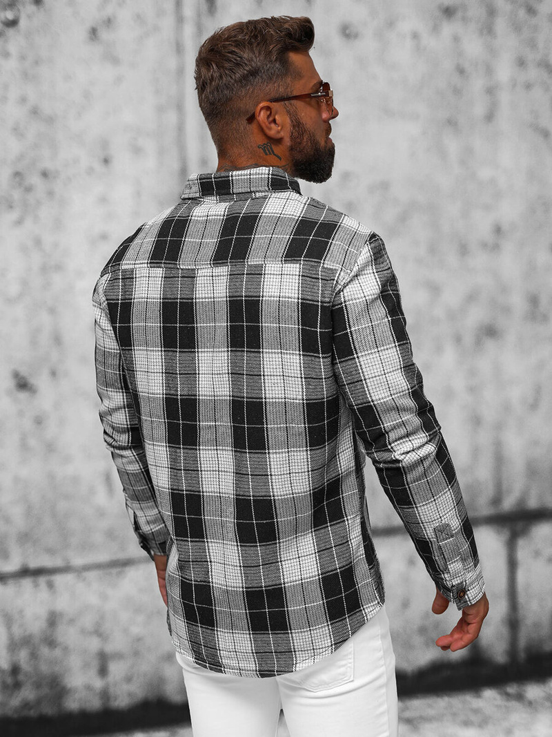 Vīriešu krekls melna OZONEE NB/MC727N