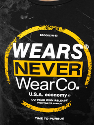 Vīriešu T-krekls melns OZONEE JS/SS10925Z