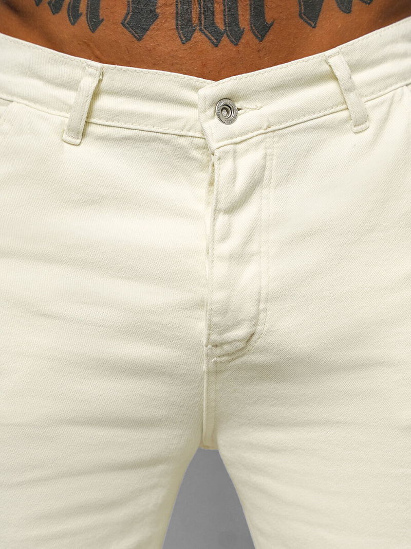 Vīriešu Bikses Ecru OZONEE DO/4001