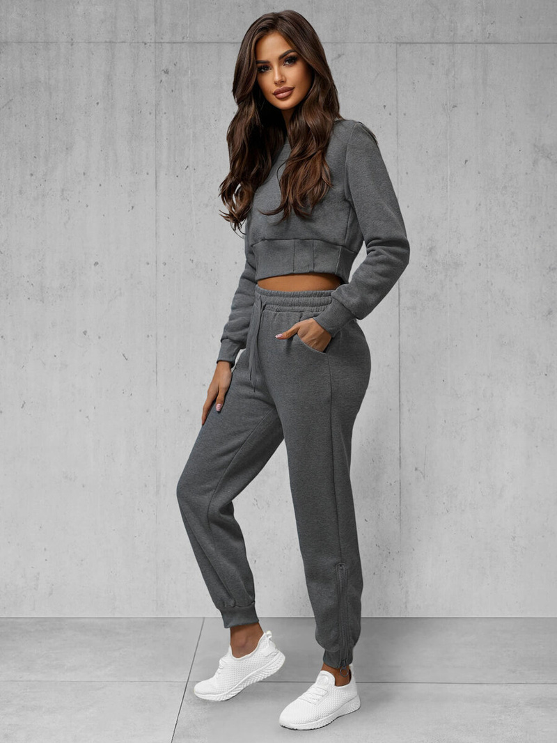 Sieviešu sporta tērps grafīta OZONEE JS/8C78/5Z