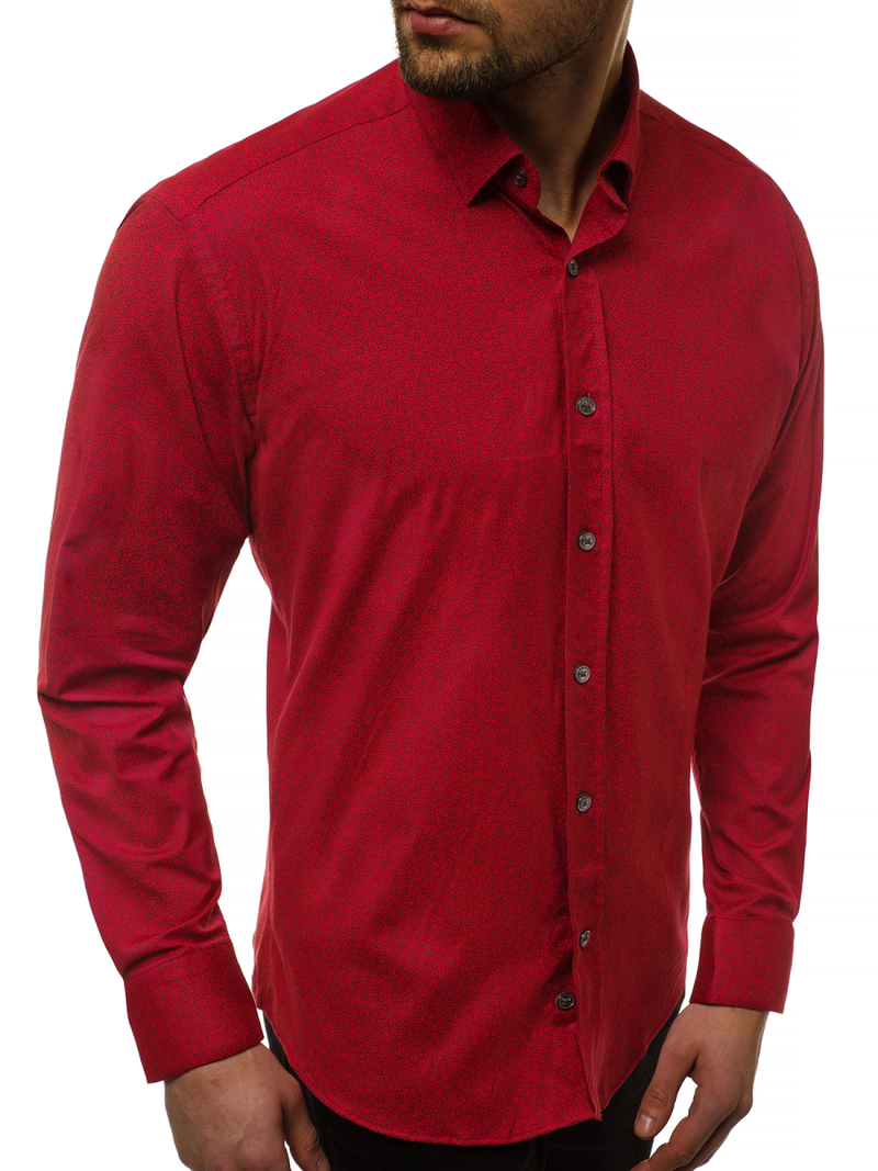 Vīriešu krekls sarkans OZONEE B/K59