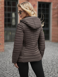 Sieviešu virsjaka brūni-pelēks OZONEE JS/11Z8228Z