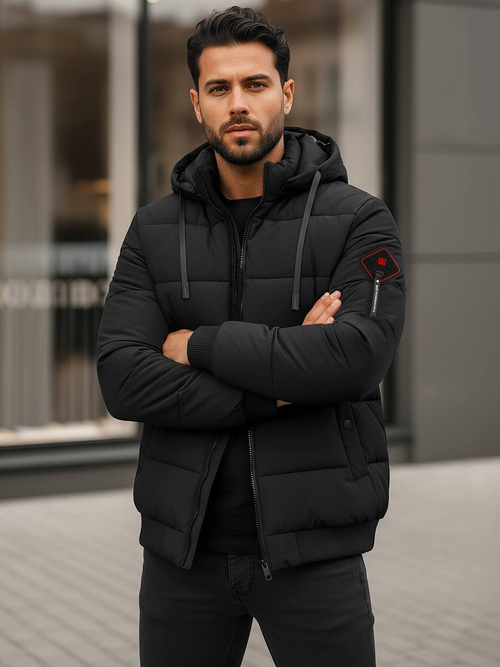 Vīriešu parka melna OZONEE JS/31M5031/392Z