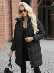 Sieviešu ziemas jaka melna OZONEE JS/16M9302/392Z