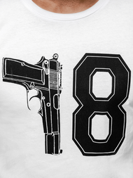 Vīriešu T-krekls balts OZONEE O/1174Z