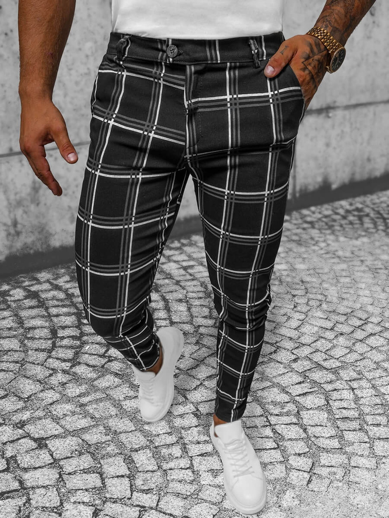 Vīriešu Chino Bikses Melni OZONEE O/P4028