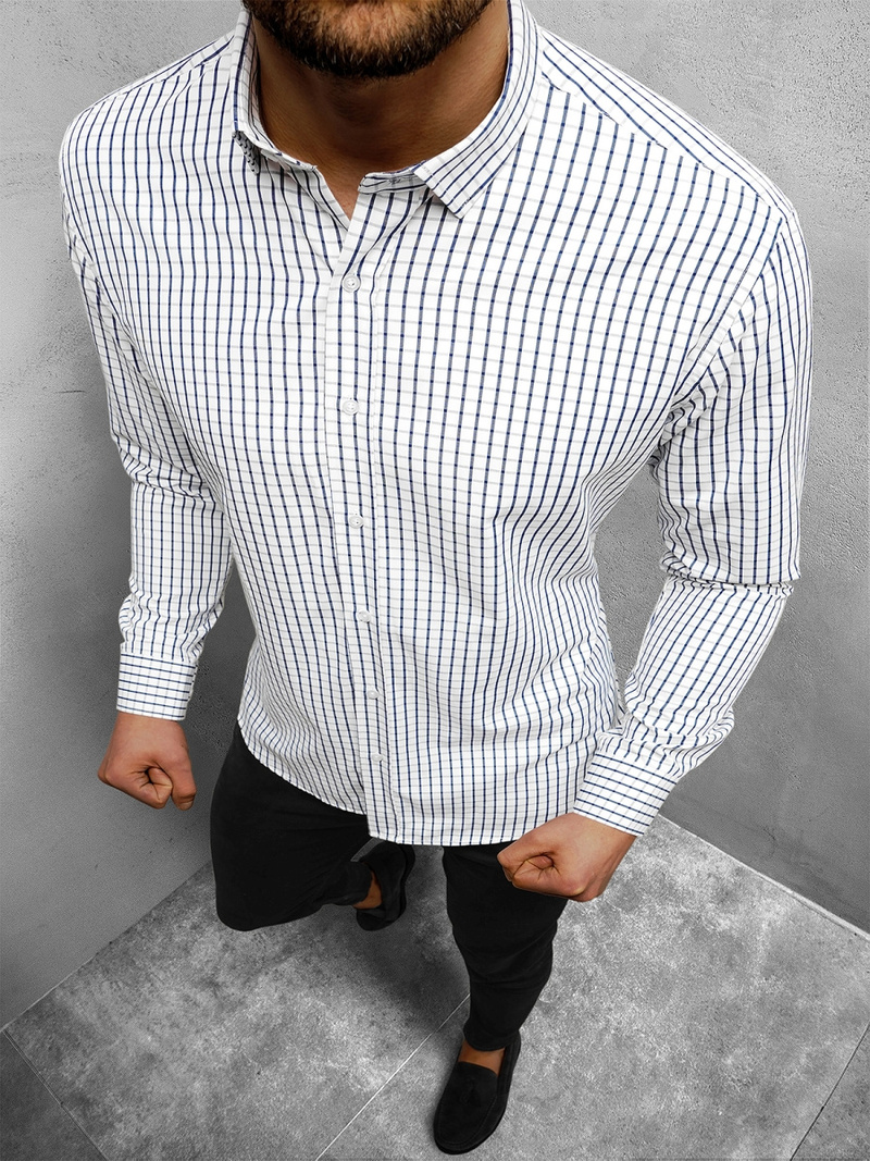 Vīriešu krekls balta OZONEE O/1822