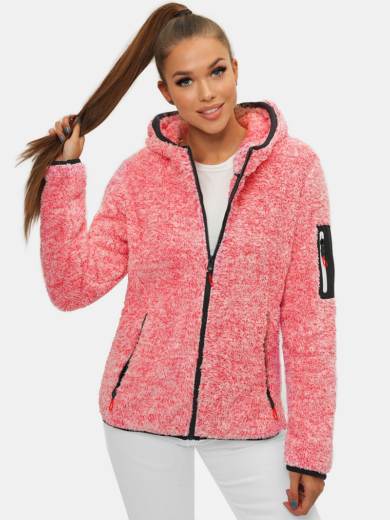 Sieviešu virsjaka sarkana OZONEE JS/KSW7002