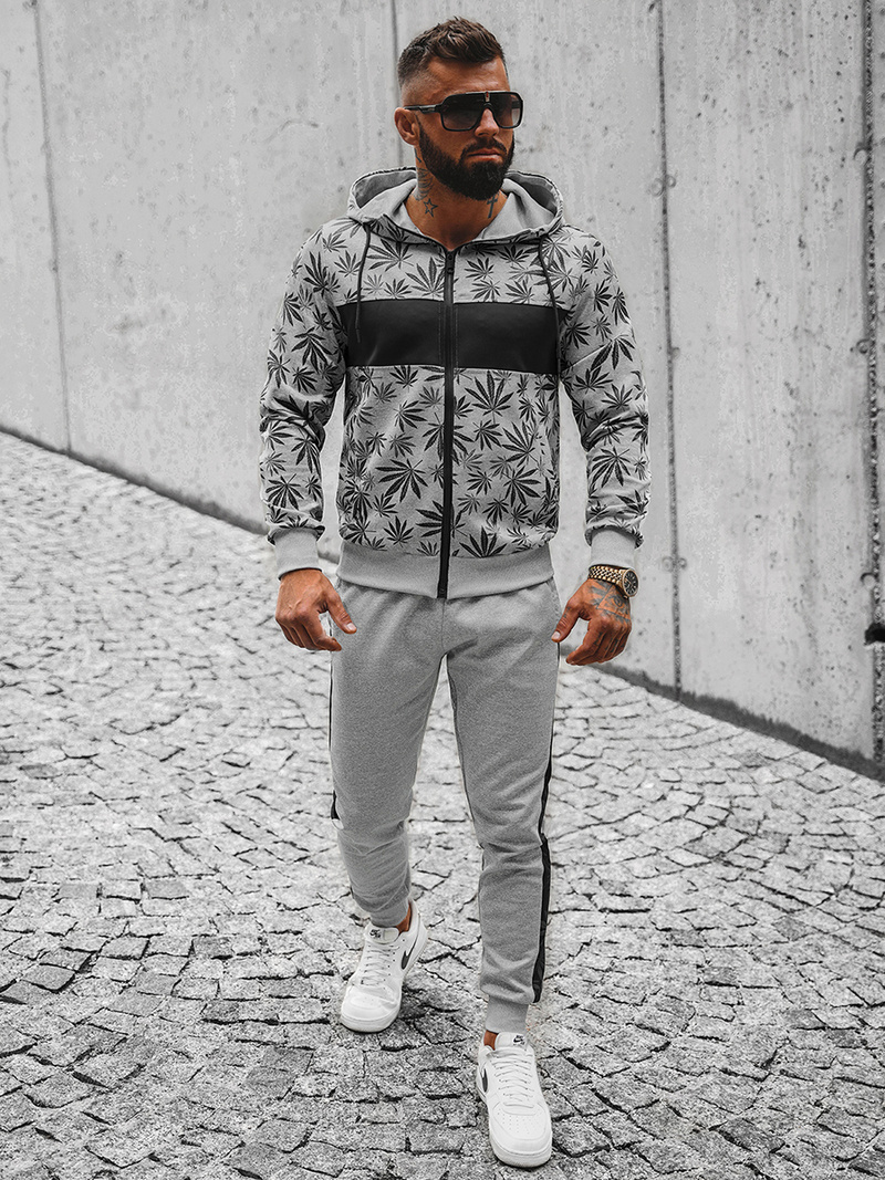 Vīriešu Treniņtērps Pelēks OZONEE JS/C8119