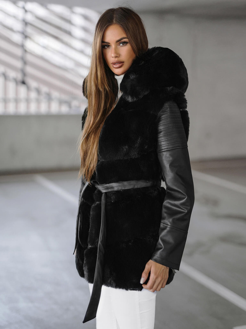 Sieviešu jaka melna OZONEE JS/11Z8090Z