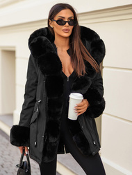 Sieviešu ziemas jaka melna OZONEE JS/16M9062/392Z