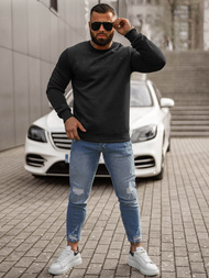 Vīriešu džemperis melns OZONEE JS/8B1360/3