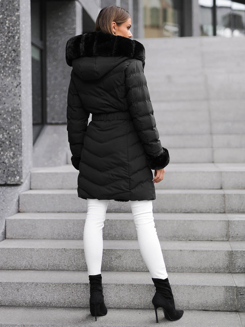 Sieviešu jaka melna OZONEE JS/5M3156/392