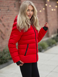 Sieviešu ziemas jaka sarkana OZONEE JS/M769/270Z