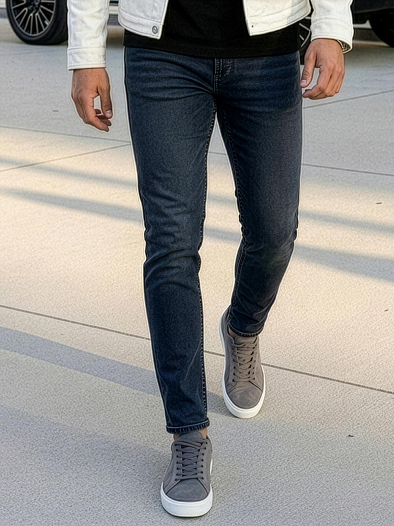 Vīriešu džinsi zili OZONEE O/JK2895AZ