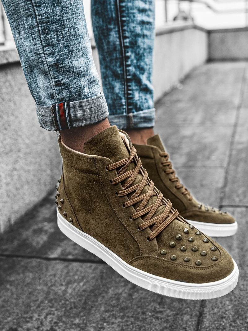 Sneakers augsti haki OZONEE G/271