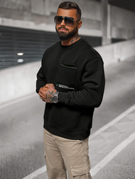 Džemperis melns OZONEE O/SWE23022