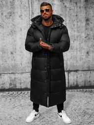 Vīriešu ziemas virsjaka melna OZONEE O/M3202