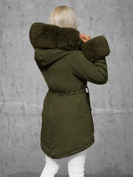 Sieviešu ziemas jaka zaļa OZONEE JS/16M9062/136Z