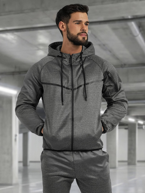 Vīriešu treniņtērps grafīta OZONEE JS/8C1966/5