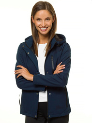 Sieviešu softshell jaka tumši zila OZONEE JS/HD181/4
