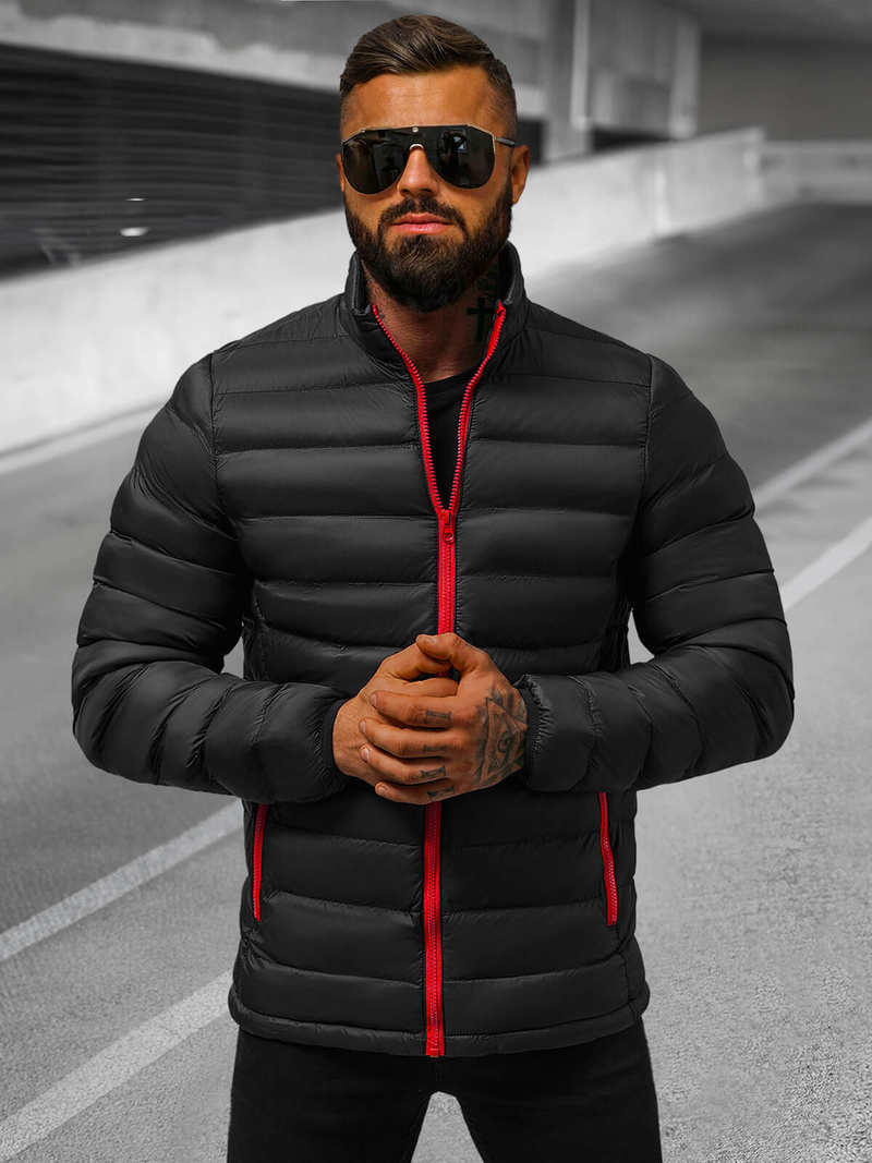 Vīriešu pārejas virsjaka melna/2 OZONEE JB/JP1111