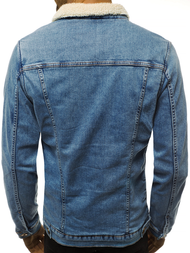 Vīriešu džinsa virsjaka gaiši-debesu zila OZONEE BN/5941