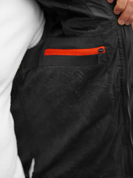 Vīriešu parka melns OZONEE JS/22M61/392