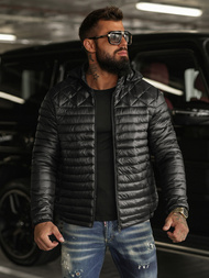 Vīriešu jaka melna OZONEE JS/16M9328/392BZ