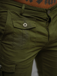 Vīriešu chino šorti zaļas OZONEE NB/MP0188MV