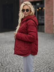 Sieviešu jaka burgundija OZONEE JS/16M9300/06Z