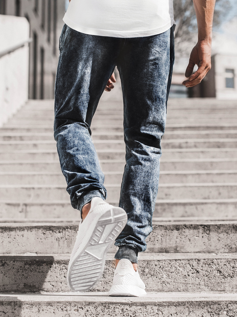 Vīriešu jogger bikses debesu zilas OZONEE JS/KK1027