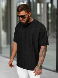 Vīriešu t-krekls melns OZONEE O/B1149