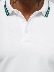 Vīriešu polo krekls balts OZONEE O/DA736