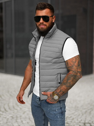 Vīriešu veste pelēka OZONEE JS/31M5065/128