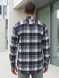 Vīriešu krekls tumši zila OZONEE V/V175Z