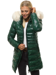 Sieviešu ziemas virsjaka zaļa OZONEE N/6357