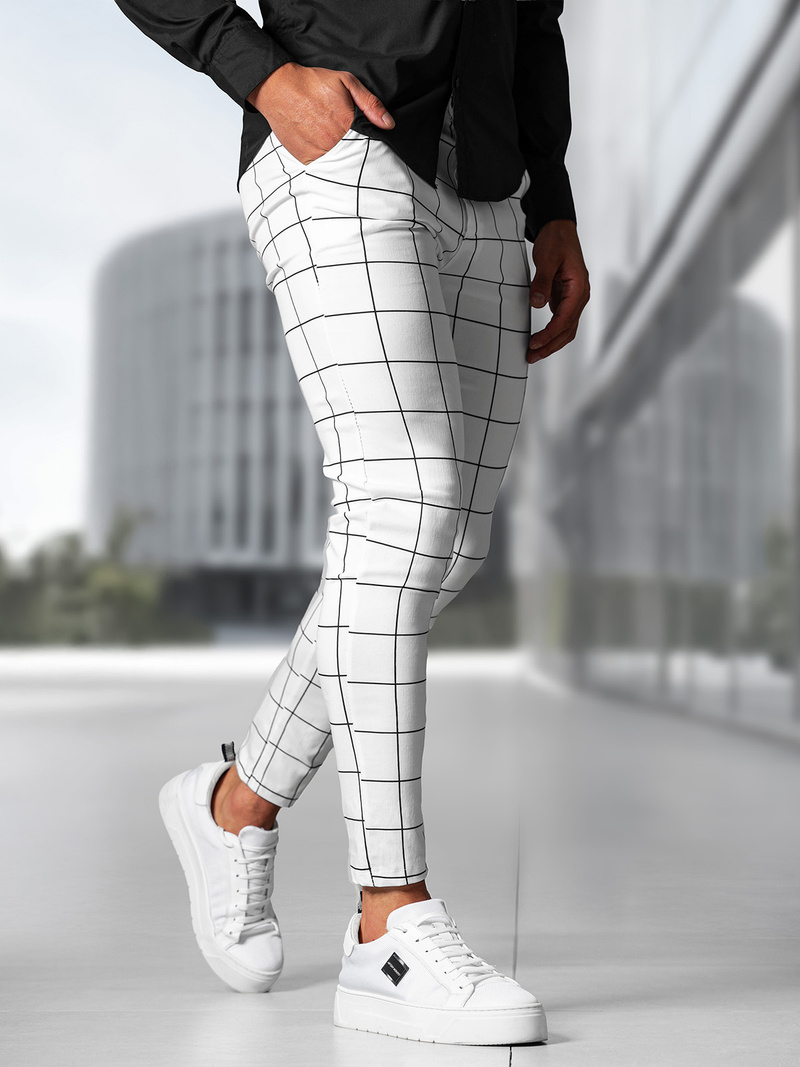 Vīriešu Chino Bikses Baltas OZONEE O/P4009Z