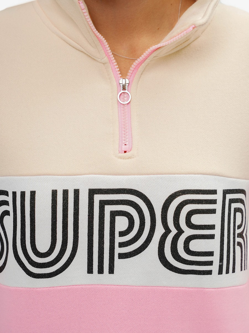 Sieviešu džemperis smilšu-gaiši rozā OZONEE JS/B26019Z