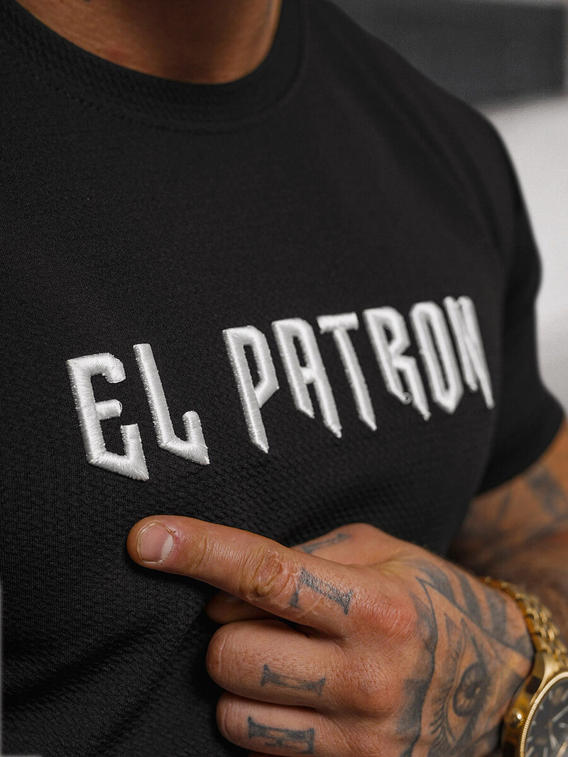 Vīriešu t-krekls melns OZONEE O/T7283