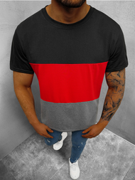 Vīriešu t-krekls melns OZONEE JS/8T87/2